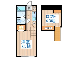 グランエッグス千歳烏山Ａの物件間取画像